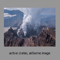 active crater, airborne image